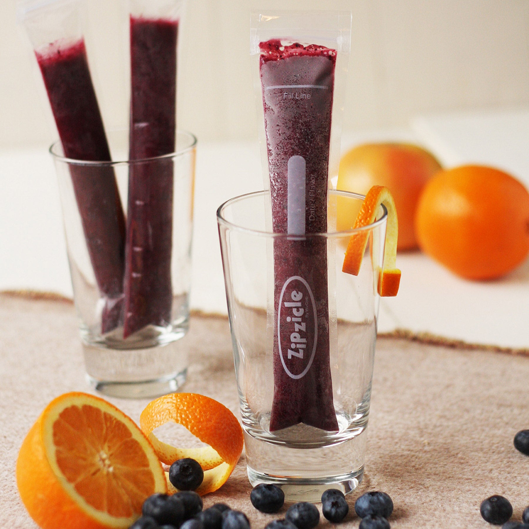 Tangy Blueberry Ice Pop