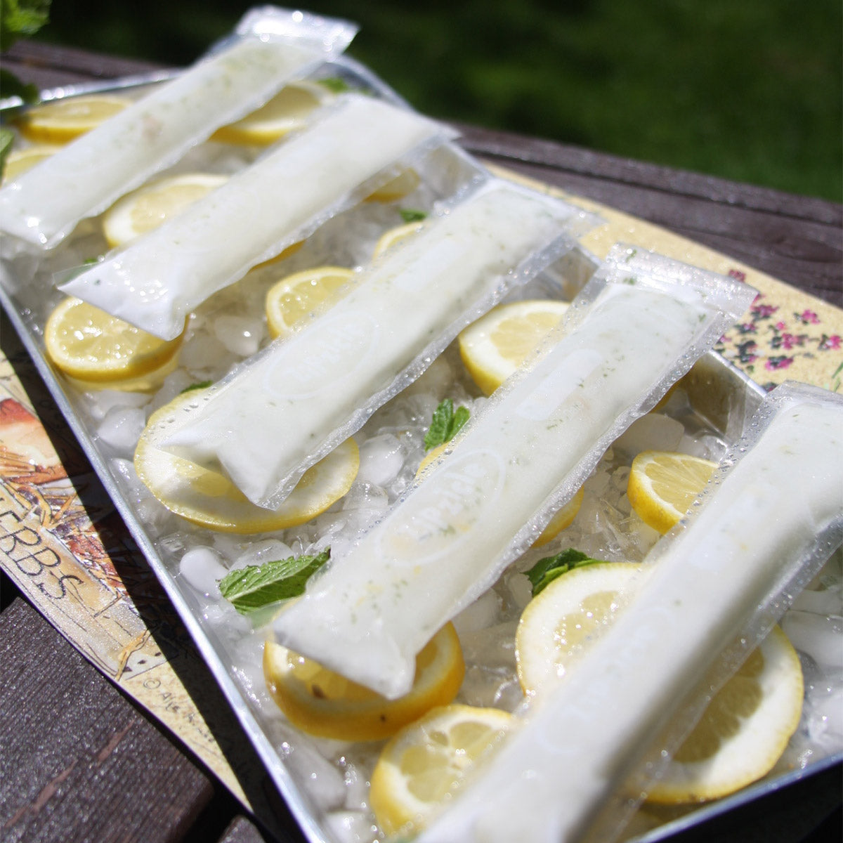 Lemon Lychee Ice Pops
