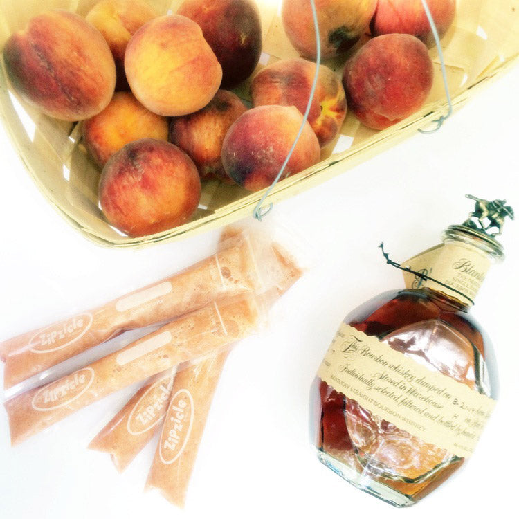 Peach Bourbon Ice Pop